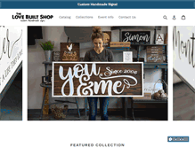 Tablet Screenshot of lovebuiltshop.com